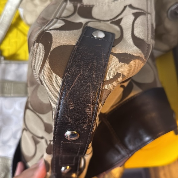 Coach Brown and Tan Monogram Shoulder Bag - Picture 17 of 17